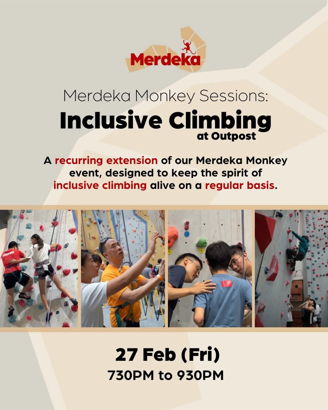 Merdeka Monkey Sessions: Inclusive Climbing