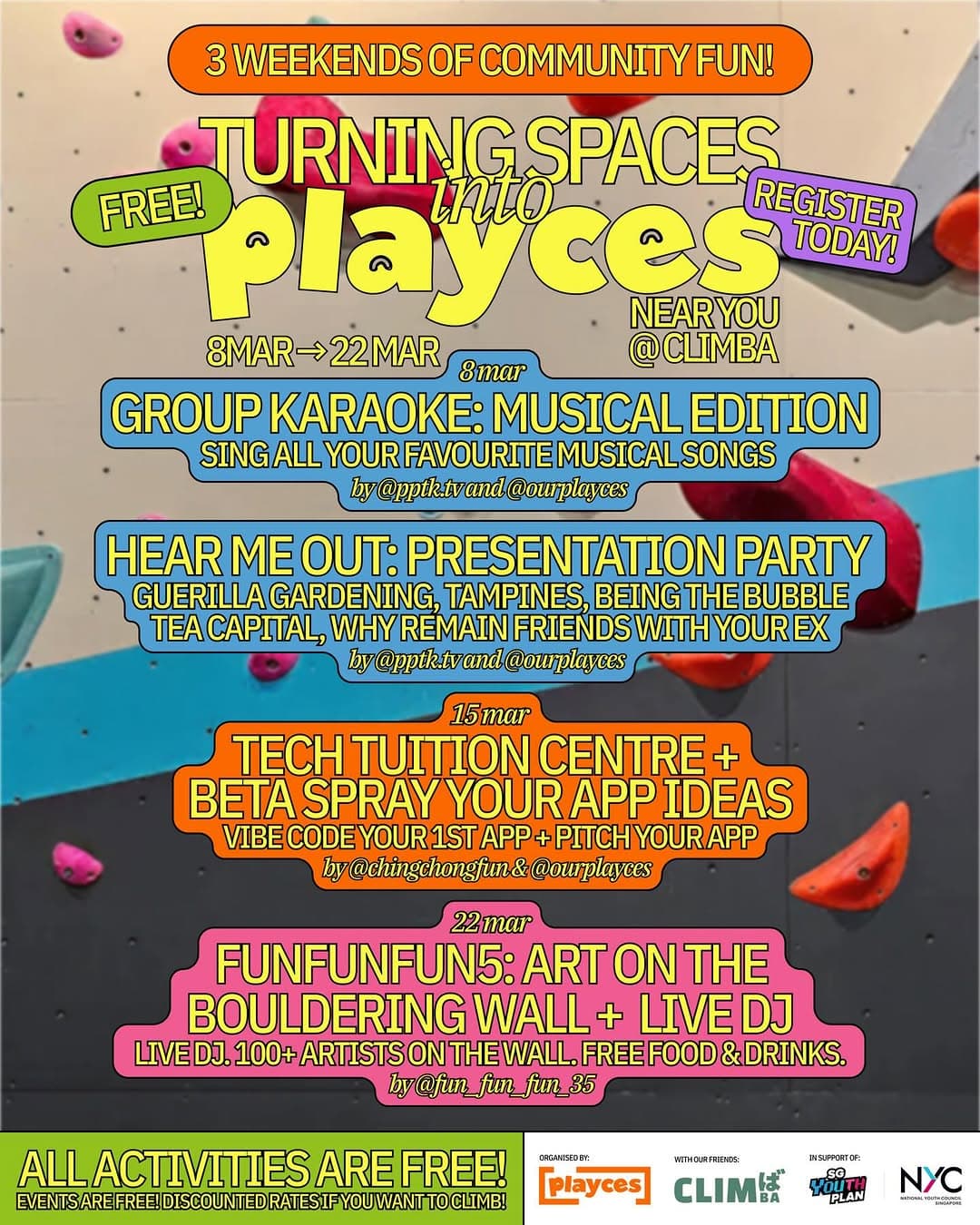 OurPlayces x Climba: Third Space Sundays