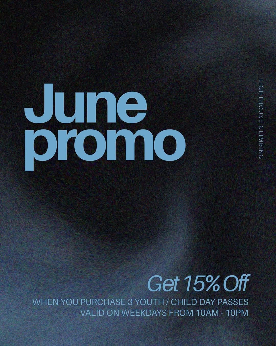 Schoolโs out! Climb with us this June Holiday! Bring 2 friends and enjoy 15% off your day pass ๐
*